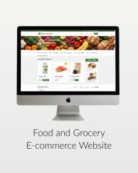 Food and Grocery E-commerce Website Design