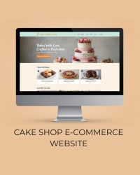 Cake Shop E-commerce Website Design