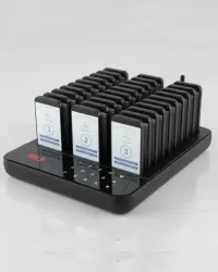 Touch Keypad Restaurant Pager Calling System with LED Display (30 Pagers) - Verbex VT-6990