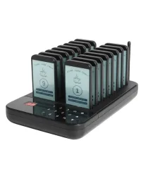 Touch Keypad Restaurant Waiter Calling System with Touch Buttons (16 Pagers) - Verbex VT-6985