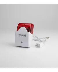 Portable Wireless Indoor Sound and Light Siren - Verbex VT-APS103
