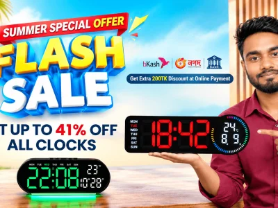 বাংলাদেশে বসেই কিনুন আধুনিক ডিজিটাল ক্লক — Elite Time BD-তে বর্তমান সময়ে...