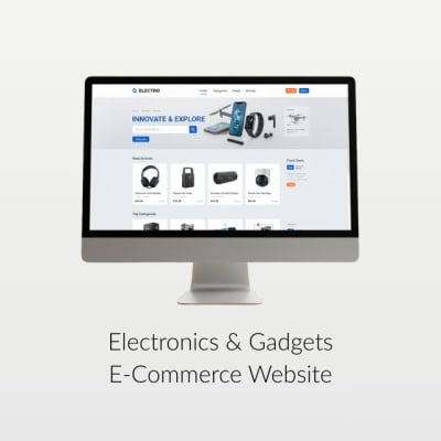 Electronics E-Commerce Website Design