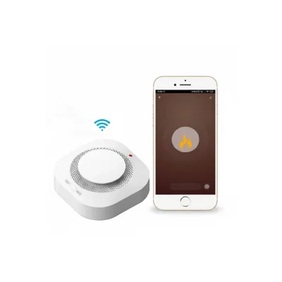 Smart WiFi Smoke Detector Fire Alarm & Home Security Sensor - Verbex VT-SD43W