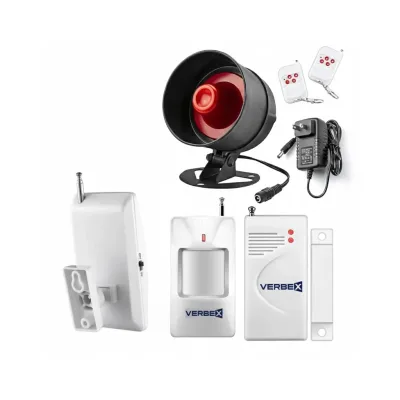 DIY Home Security Alarm System Kit with Wireless Sensors - Verbex VT-AK24G