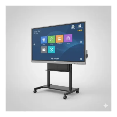 75" 4K UHD Smart Interactive Flat Panel Board for Teaching and Meeting Room - Verbex VT-IFP75AWT