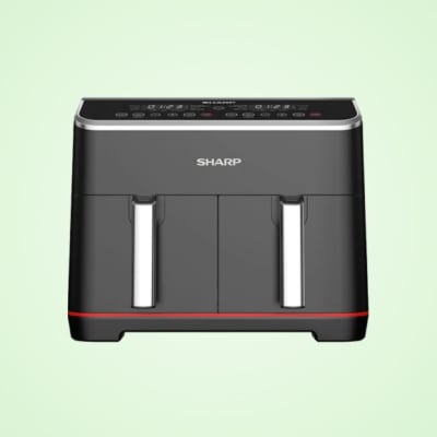 Sharp Double Basket 8Ltr Air Fryer - KF-DF80RT-K3