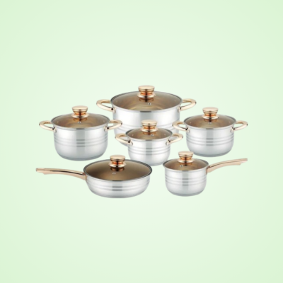 Kaisa Villa Stainless Steel 9 Layer 12pcs Cookware Set - KV-6618