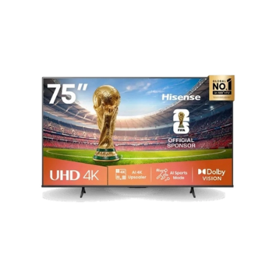 Hisense 75 Inch 4K UHD VIDAA Smart TV (75A6Q)